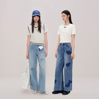  LEDIN/乐町 联名 女士牛仔裤