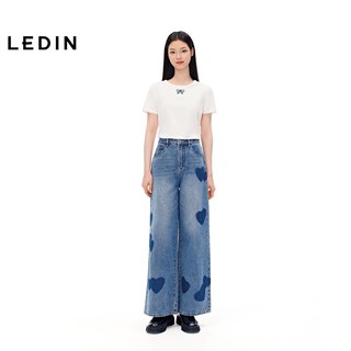  LEDIN/乐町 联名 女士牛仔裤