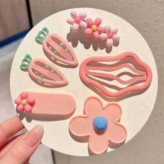 歌米诺 2026新款女童前额碎发夹宝宝不伤发刘海侧边夹发卡头饰