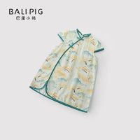 巴厘小猪 女童短袖连衣裙国风薄款公主裙