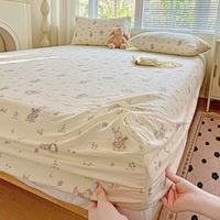 朴顿庄园 田园碎花双层纱床笠 森林玉兔 90*200cm