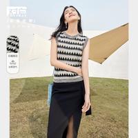 DUIBAI 女士提花针织吊带背心 2026