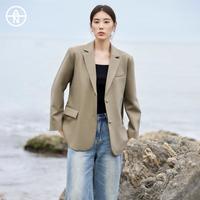 DUIBAI/对白 金属浮雕扣 女士西装外套