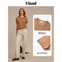 E·LAND 衣恋 女士针织T恤 EEKWF23E03