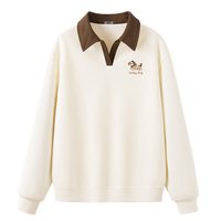 88VIP：雪中飞 卫衣女春季2026新款时尚减龄上衣小个子翻领宽松休闲外套PC