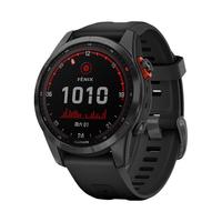 佳明(GARMIN)Fenix7S户外运动手表太阳能心率血氧NFC触屏GPS双频石墨灰精英版