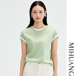 米皇 女士春季圆领T恤衫 MZJ242601