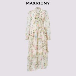 MAXRIENY 桑蚕丝连衣裙 MC80DR005