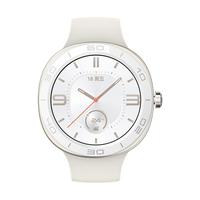 HUAWEI 华为 WATCH GT Cyber 时尚雅致款 智能手表 46mm 月光白不锈钢表壳 白色橡胶表带（北斗、血氧、GPS）