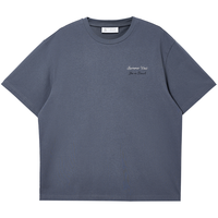  JACK&JONES/杰克琼斯 纯棉 男士短袖T恤 M （175） E39暗灰色