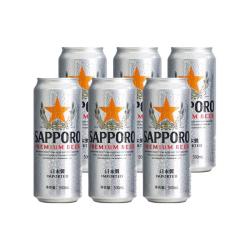 SAPPORO 三宝乐 精酿拉格啤酒 500ml*6听