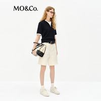 MO&Co./摩安珂 宽松直筒 女士牛仔短裤