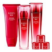 KANS 韩束 巨水光保湿奢润礼盒装 (洁面乳120ml+弹润水120ml+弹润乳100ml+精华霜6g*3)
