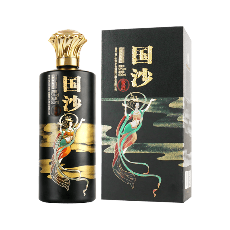  国沙 小批量勾调 酱香型白酒  礼盒装 53%vol 500mL