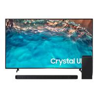 SAMSUNG 三星 85CU8000+Q800C杜比全景声 DTS:X 家庭影院 电视音响回音壁 大屏电视 无线回音壁