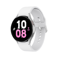 SAMSUNG 三星 Galaxy Watch5 LTE版 eSIM智能手表 44mm 银色铝合金表壳 云雾冰川硅胶表带（GPS、血氧）