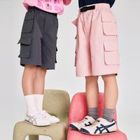 gxg.kids 童装儿童裤子中大童户外工装五分短裤