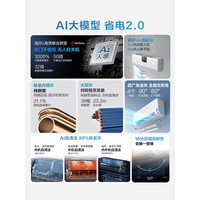 海尔 KFR-35GW/P2-1U AI智能人感 1.5匹 新一级能效 壁挂式空调