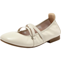 Bata/拔佳 羊皮 女士芭蕾舞单鞋