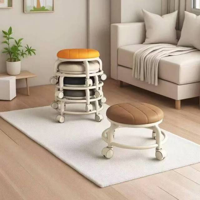 家具 小凳子 家用 双层加厚支架 颜色随机