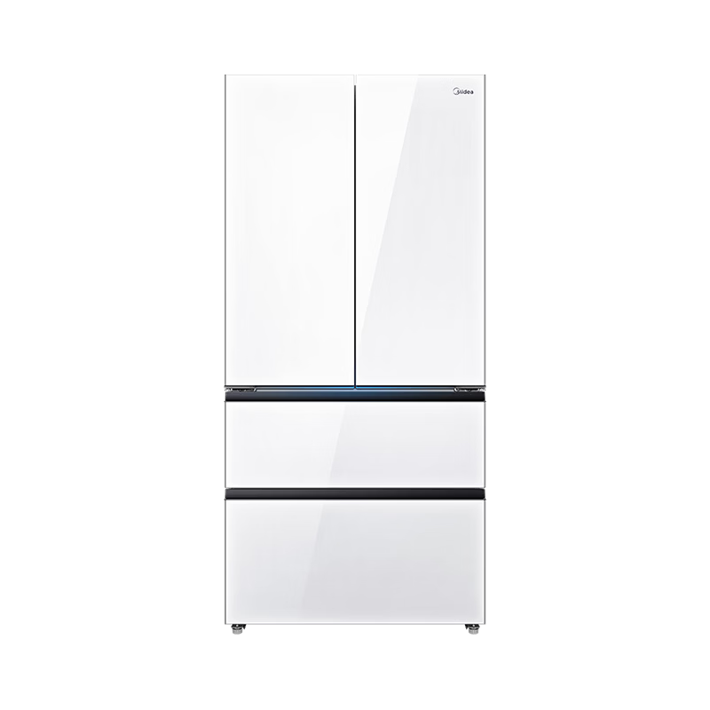 美的 BCD-600WUFGPZMA 600L双系统制冰微晶一周鲜冰箱 珍彩白