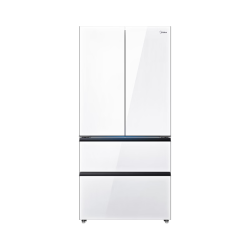 美的 BCD-600WUFGPZMA 600L双系统制冰微晶一周鲜冰箱 珍彩白