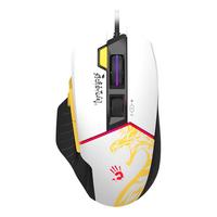 双飞燕（A4TECH）ES52MAX 游戏鼠标有线 人体工学台式电脑笔记本血手幽灵有线电竞鼠标 永劫无间白色黄龙