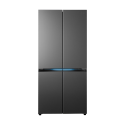 美的 熊墩墩Pro 603升 十字四门冰箱 超薄零嵌 双系统2.0 主动除菌 BCD-603WUSPZM(E) 海贝黛