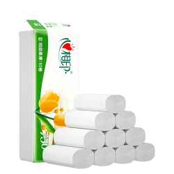 心相印 茶语无芯卷纸4层75克*10卷卷卫生纸巾厕纸优选  冲厕易溶解 4层 75g/卷*10卷
