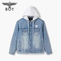 BOY LONDON/伦敦男孩 拼接 牛仔外套