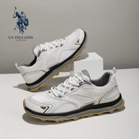 U.S. POLO ASSN. 保罗男鞋夏季新款透气网面休闲鞋软底宽头户外跑步鞋子男