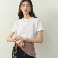 诗凡黎 女士圆领T恤 显瘦短袖