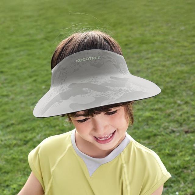 kk树 儿童防晒帽男童女童户外空顶帽大帽檐