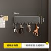  耐奔 磁吸设计 门后置物架 挂钩 拖鞋架 雨伞架 磁吸款-门后排钩【铁磁性材质平面适用】
