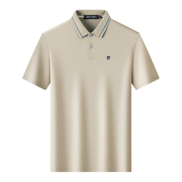 pierre cardin/皮尔·卡丹 15%桑蚕丝&清凉珠地 男士Polo衫