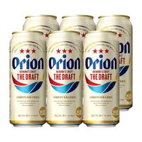 ORION 奥利恩 冲绳黄啤生啤麦芽拉格啤酒 500mL*6罐