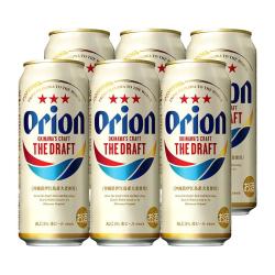 ORION 奥利恩 冲绳黄啤生啤麦芽拉格啤酒 500mL*6罐