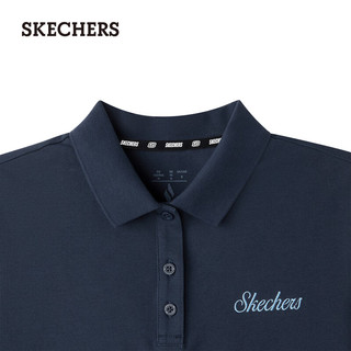 SKECHERS/斯凯奇 女士针织短袖POLO衫