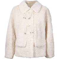  Betu/百图 环保颗粒羊圈毛羊剪绒 女士短外套 M