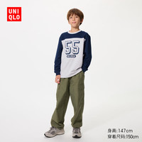  UNIQLO/优衣库 棉混纺 儿童长袖T恤