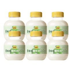 认养一头牛 巴氏杀菌 黑土有机吨吨 低温鲜牛奶 200ml*6瓶