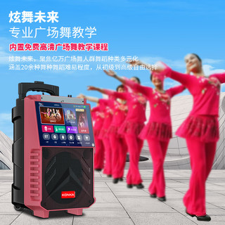 康佳 KS20 无线话筒 蓝牙版+2个话筒+32GU盘 拉杆音箱