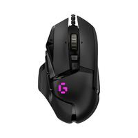 现代翼蛇 YS-G502标准版有线游戏鼠标电竞RGB吃鸡鼠标 笔记本台式电脑通用 黑色 7200DPI
