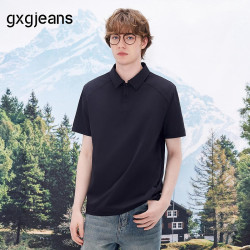 gxgjeans 肩部分割设计 男士polo衫