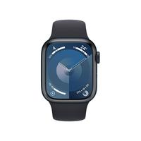 Apple 苹果 Watch Series 9 智能手表 GPS+蜂窝网络款 41mm 午夜色铝金属表壳 午夜色橡胶表带 S/M MRJH3CH/A