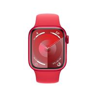 Apple 苹果 Watch Series 9 智能手表 GPS+蜂窝网络款 41mm 红色铝金属表壳 红色橡胶表带 S/M MRY73CH/A