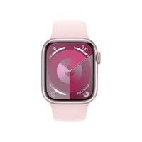 Apple 苹果 Watch Series 9 智能手表 GPS+蜂窝网络款 41mm 粉色铝金属表壳 粉色橡胶表带 S/M MRJP3CH/A