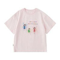 棵初 2026年夏季新款亲子中大女童花仙子纯棉短袖T恤宽松