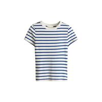  H&M 条纹罗纹修身 女士T恤