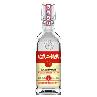 华都 北京二锅头 出口型国际方瓶 全家福 42%vol 清香型白酒 450ml*6瓶 整箱装